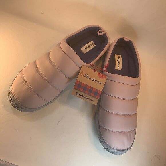 Dearfoams Frosted Plum XL Women’s Indoor/Outdoor Slippers New Machine Wash Lined - Picture 2 of 7